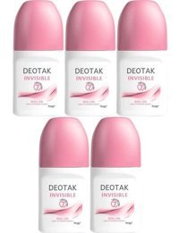 Deotak Invisible Pudrasız Roll-On Kadın Deodorant 5x35 ml