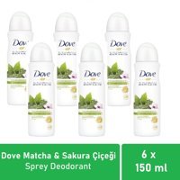 Dove Invisible Pudralı Ter Önleyici Antiperspirant Sprey Kadın Deodorant 6x150 ml