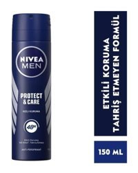 Nivea Protect & Care Pudralı Ter Önleyici Antiperspirant Sprey Erkek Deodorant 150 ml