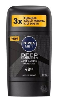 Nivea Deep Dimension Dark Wood Pudrasız Ter Önleyici Antiperspirant Stick Erkek Deodorant 50 ml