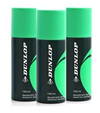 Dunlop Klasik Pudrasız Ter Önleyici Sprey Erkek Deodorant 3x150 ml