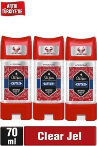 Old Spice Captain Pudrasız Ter Önleyici Antiperspirant Jel-Stick Erkek Deodorant 3x70 ml