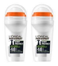 L'Oreal Paris Expert Shirt Protect Pudrasız Ter Önleyici Antiperspirant Roll-On Erkek Deodorant 2x50 ml