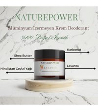 Naturepower Lavanta Kokulu Pudrasız Ter Önleyici Organik Krem Kadın Deodorant 50 ml