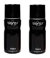Tiaras Black Pudrasız Ter Önleyici Sprey Erkek Deodorant 2x150 ml