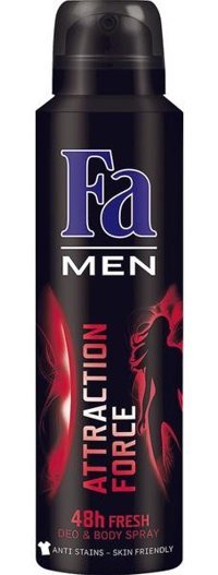 Fa Attraction Force Pudrasız Ter Önleyici Sprey Erkek Deodorant 150 ml