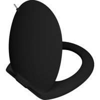 Vitra İstanbul 166-070-109 Üstten Sıkmalı Yavaş Kapanan Siyah Oval Klozet Kapağı