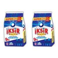 İksir Toz Beyazlar İçin 120 Yıkama Toz Deterjan 2 x 9 kg