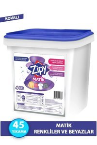 Zipy Toz Beyazlar - Renkliler İçin 45 Yıkama Toz Deterjan 4 kg
