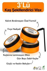 Mixup Şeffaf Wax Kaş Sabitleyici 3 x 50 ml