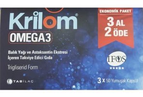 Krilom Omega 3 Balık Yağı Kapsül 150 Adet
