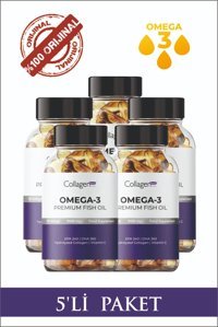 Collagen Premium Fish Oil Omega 3 Balık Yağı Kapsül 1000 mg 450 Adet