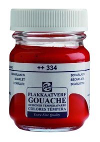 Talens 334 Scarlet 50 ml Guaj Boya