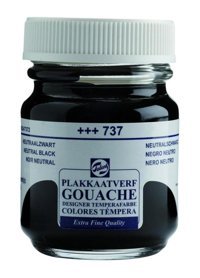 Talens 737 Neutral Black 50 ml Guaj Boya