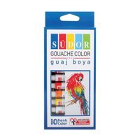Südor Tüp Çok Renkli 10x9 ml Guaj Boya Seti