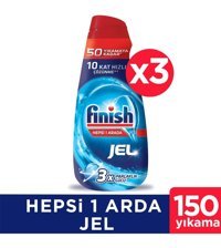 Finish Hepsi Bir Arada Jel Bulaşık Makinesi Deterjanı 3x1 lt
