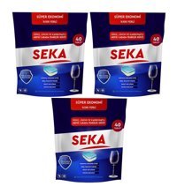Seka Hepsi Bir Arada Tablet Bulaşık Makinesi Deterjanı 3x40 Adet