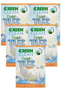 U Green Clean Doğal Tuz Toz Bulaşık Makinesi Deterjanı 5x1.5 kg