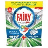 Fairy Platinum Plus Hepsi Bir Arada Tablet Bulaşık Makinesi Deterjanı 60 Adet
