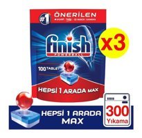 Finish Hepsi Bir Arada Max Tablet Bulaşık Makinesi Deterjanı 3x100 Adet