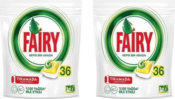 Fairy Hepsi Bir Arada Tablet Bulaşık Makinesi Deterjanı 2x36 Adet