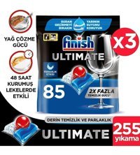 Finish Ultimate Tablet Bulaşık Makinesi Deterjanı 3x85 Adet