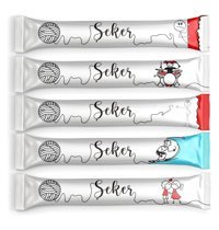 Sek Şeker Karikatür Beyaz Toz Şeker 250x4 gr