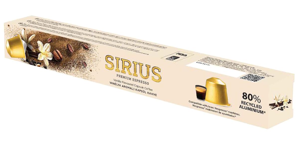 Sirius Vanilya Aromalı 10'lu Espresso Kapsül Kahve