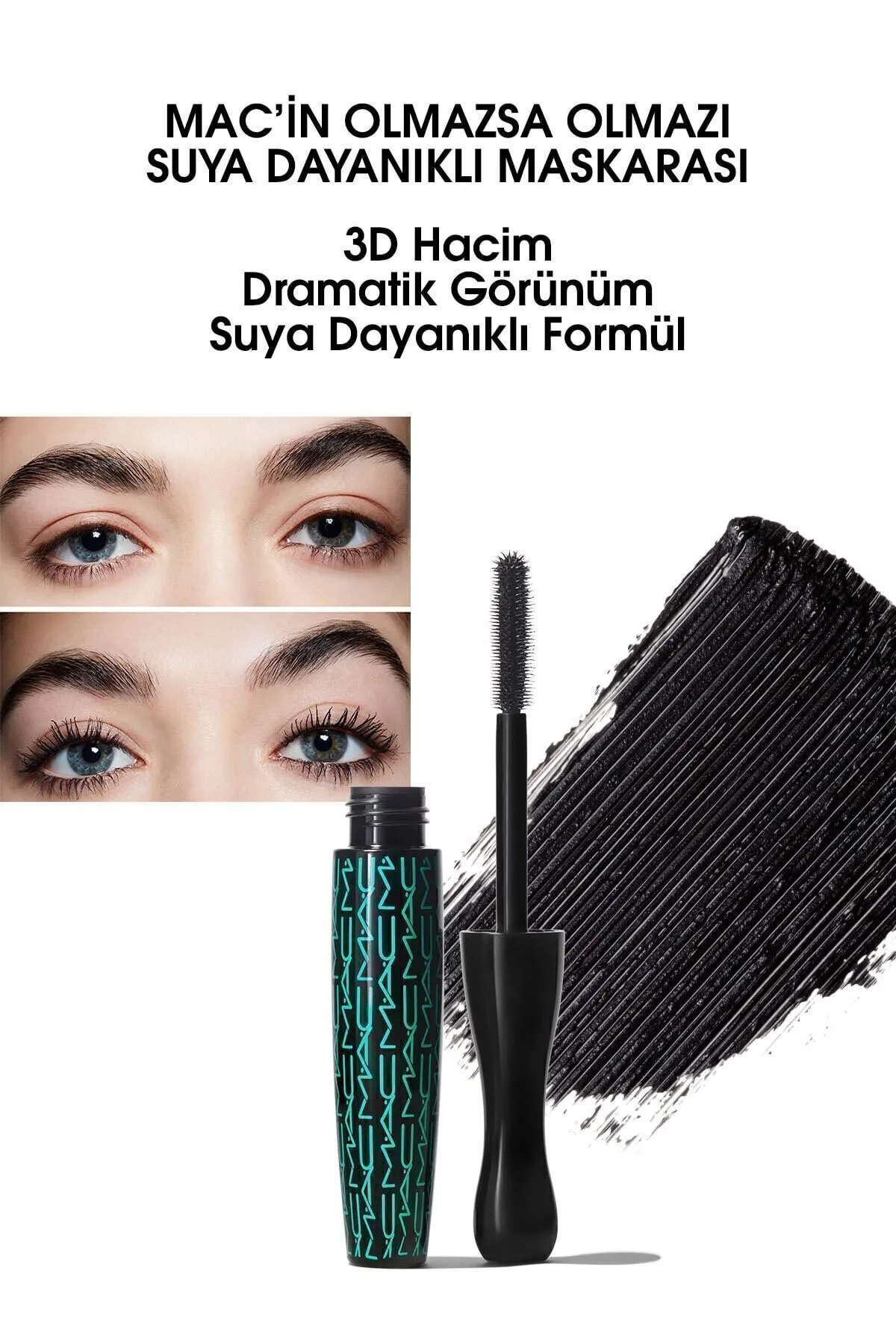 M.A.C In Extreme Dimension Lifting Etkili Suya Dayanıklı Siyah Maskara
