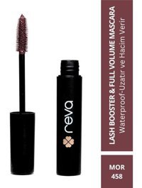 Reva Lash Booster & Full Volume 458 Lifting Etkili Suya Dayanıklı Mor Maskara