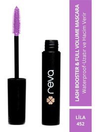 Reva Lash Booster & Full Volume 452 Lifting Etkili Suya Dayanıklı Lila Maskara