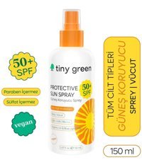 Tiny Green 50 Faktör Tüm Ciltler İçin Yağsız Vücut Güneş Kremi 150 ml