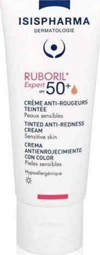 Isıspharma Ruboril Expert Renkli 50 Faktör Tüm Ciltler İçin Ton Eşitleyici Kapatıcılı Yağsız Yüz Güneş Kremi 40 ml