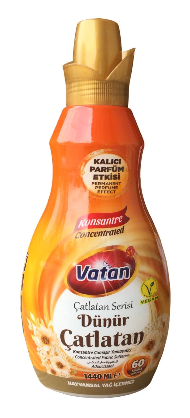 Vatan Dünür Çatlatan Konsantre 60 Yıkama Yumuşatıcı 1.44 lt