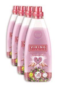 Viking Premium Flamingo Konsantre 50 Yıkama Yumuşatıcı 4x1.2 lt