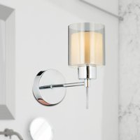 Apliqa Goldie Tekli Krom LED Aplik Sarı