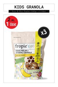 Fropie Kids Glutensiz Kaju-Muz Granola 3x240 gr
