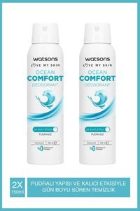 Watsons Ocean Comfort Ter Önleyici Sprey Kadın Deodorant 2x150 ml