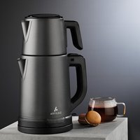 Aryıldız A256572 Otomatik 1800 W Işıklı Çelik Antrasit Çay Makinesi