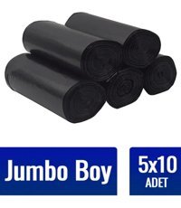 Vural Jumbo Boy 80x110 cm Çöp Poşeti 10x12 Adet Siyah