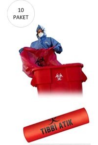 Sökmen Store Jumbo Boy 80x110 cm Çöp Poşeti 100 Adet Kırmızı-Siyah
