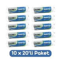 Florex Orta Boy 55x60 cm Çöp Poşeti 200 Adet Siyah
