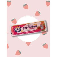 Vindex Çilek Kokulu Şeffaf Büzgülü Orta Boy 55x60 cm Çöp Poşeti 10x12 Adet Pembe