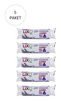 Smyrna Jumbo Boy 80x110 cm Çöp Poşeti 10x12 Adet Siyah