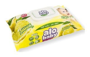 Alo Baby Limon Ferahlığı Yenidoğan 90 Yaprak Islak Mendil
