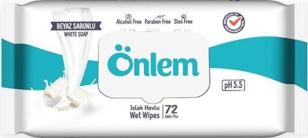 Önlem Beyaz Sabunlu 72 Yaprak Islak Mendil