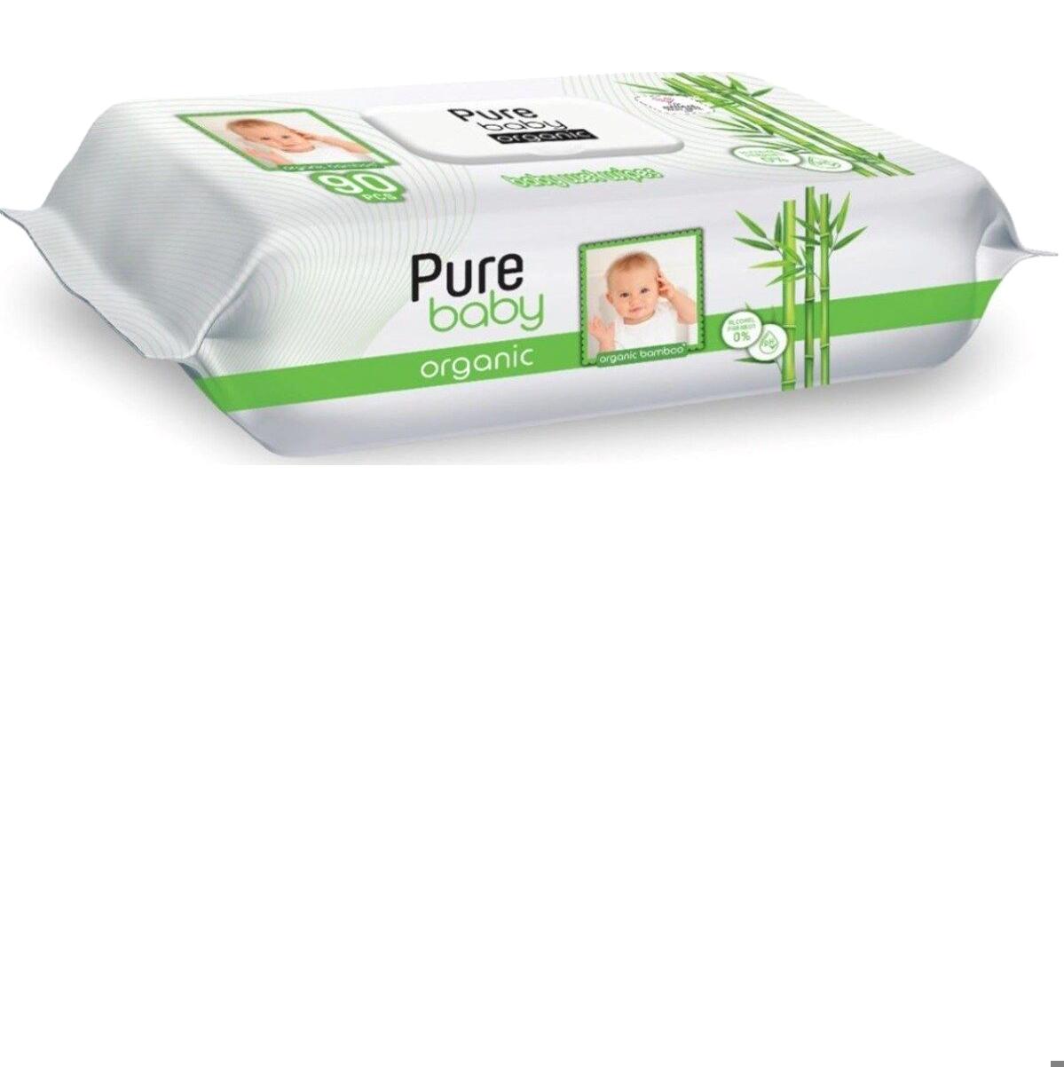 Pure Baby Bambu Özlü 90 Yaprak Islak Mendil