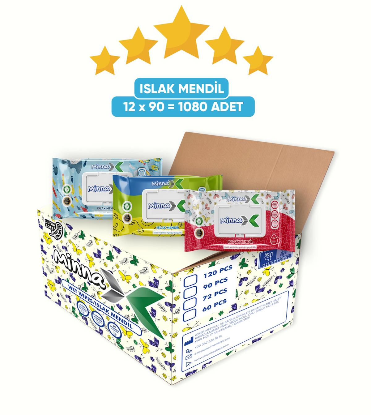 Arex 90 Yaprak 12'li Islak Mendil