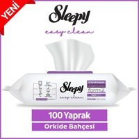 Sleepy Easy Clean Orkide Bahçesi 100 Yaprak Yüzey Temizleme Mendili