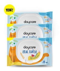 Daycare 20 Yaprak 3'lü Islak Mendil